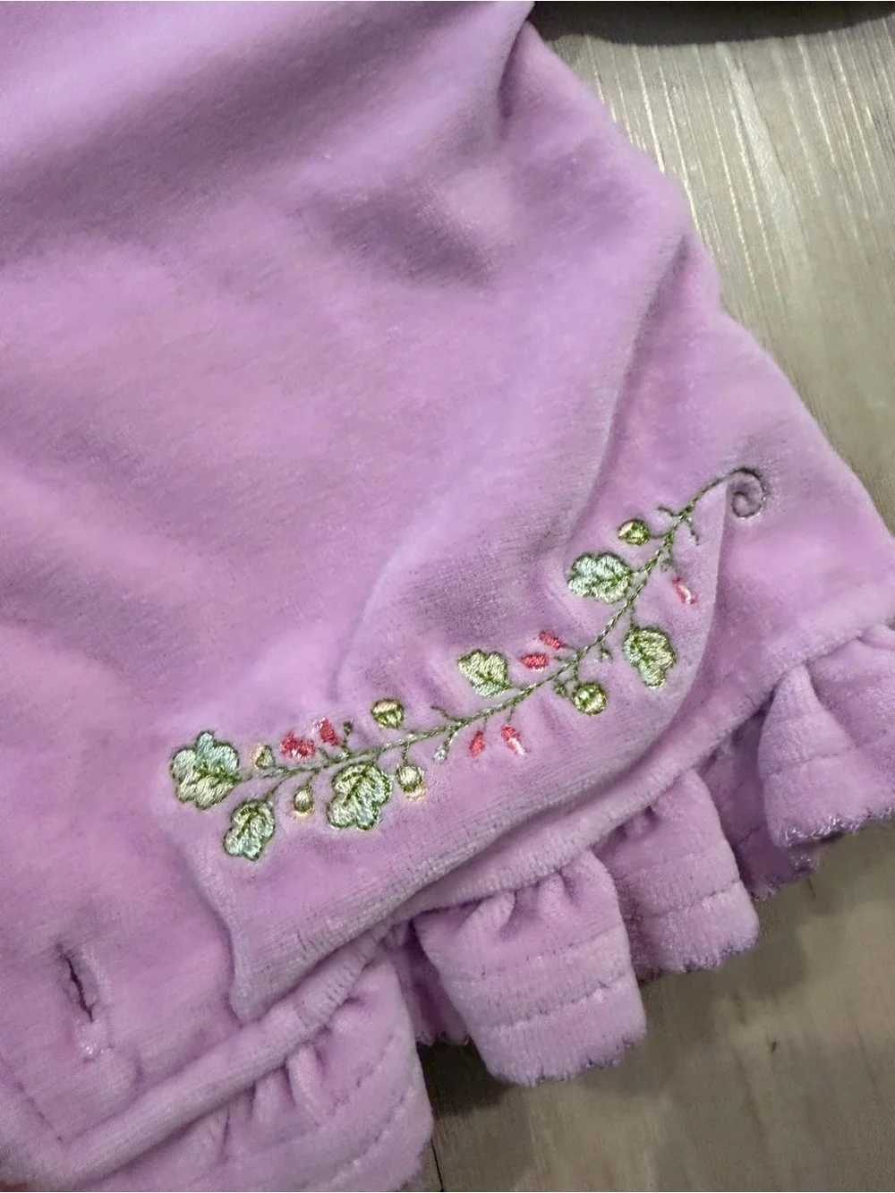 Kissy Kissy Baby Girls White Fairy Print Cardigan reversible with Lavender Trim